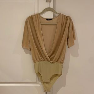 ZARA velvet bodysuit